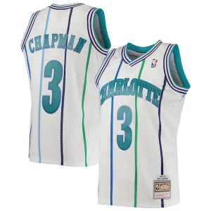 Rex Chapman Charlotte Hornets 1988/89 Hardwood Classics Commémoratif Swingman Jersey White