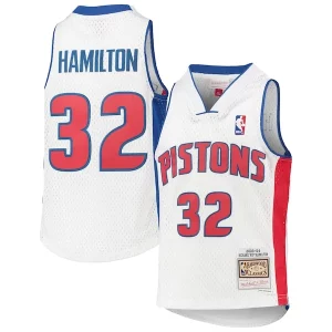 Richard Hamilton Stylish Detroit Pistons Youth 2003/04 Hardwood Classics Swingman Jersey White