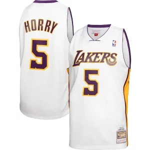 Robert Horry Personalisable Los Angeles Lakers 2001/02 Hardwood Classics Swingman Jersey White