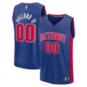 Ron Holland II Detroit Pistons Fast Break Replica Player Jersey Moderne Icon Edition Blue