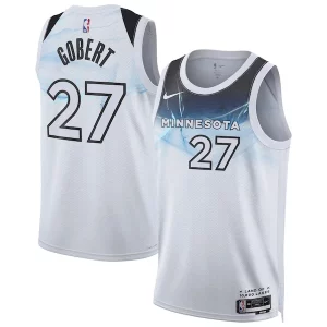 Rudy Gobert Minnesota Timberwolves Nike Unisex 2024/25 Swingman Player Jersey City Edition Unique White
