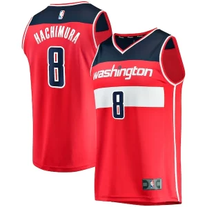 Rui Hachimura Washington Wizards Haut de gamme Replica Fast Break Jersey Red Icon Edition