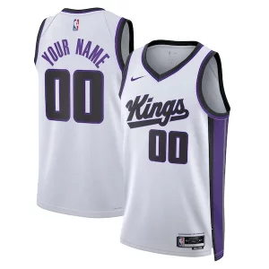 Sacramento Kings Nike Notable Unisex Swingman Custom Jersey Association Edition White