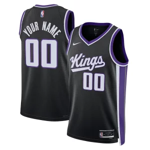 Sacramento Kings Nike Moderne Unisex Swingman Custom Jersey Icon Edition Black