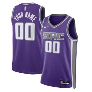 Sacramento Kings Stylish Nike Unisex Swingman Custom Jersey Purple Icon Edition