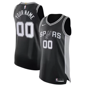 San Antonio Spurs Stylish Nike Authentic Custom Jersey Black Icon Edition