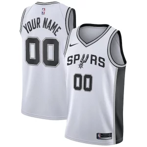 San Bold Antonio Spurs Nike Custom Swingman Jersey White Association Edition