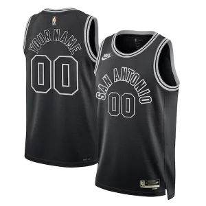 San Antonio Splendide Spurs Nike Unisex 2022/23 Custom Swingman Jersey Classic Edition Black