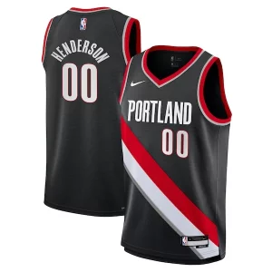 Scoot Henderson Portland Trail Blazers Nike Youth Swingman Jersey Icon Gracieux Edition Black