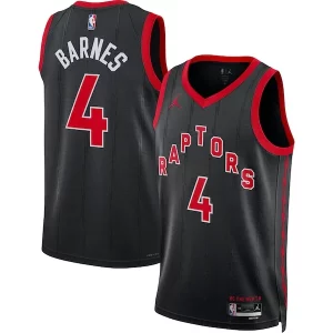 Scottie Barnes Distingué Toronto Raptors Jordan Brand Unisex Swingman Jersey Statement Edition Black