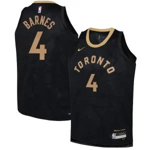 Scottie Barnes Toronto Classique Raptors Nike Youth 2022/23 Swingman Jersey City Edition Black