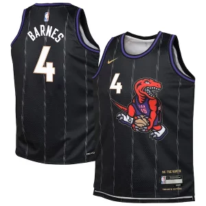 Scottie Barnes Toronto Raptors Nike Exquisite Youth 2024/25 Swingman Player Jersey City Edition Black
