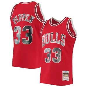 Scottie Confortable Pippen Chicago Bulls 1997/98 Hardwood Classics NBA 75th Anniversary Diamond Swingman Jersey Red