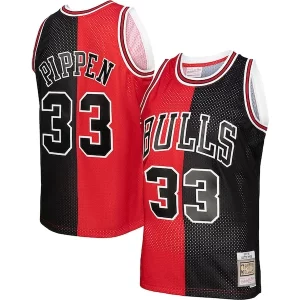 Scottie Pippen Chicago Bulls Big & Tall Bold Hardwood Classics 1997/98 Split Swingman Jersey Red/Black