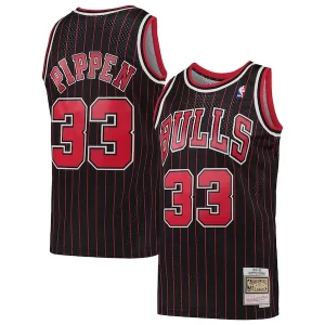 Scottie Pippen Chicago Bulls Hardwood Classics Swingman Jersey Éclatant Black
