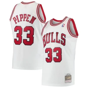 Scottie Pippen Chicago Bulls Élégant Hardwood Classics Swingman Jersey White/Black