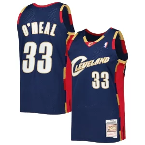 Shaquille O'Neal Cleveland Cavaliers Hardwood Classics 2009/10 Jersey Navy Moderne