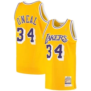 Shaquille O'Neal Los Angeles Lakers 1996/97 Hardwood Classics Authentic Jersey Uniques Gold
