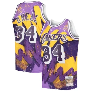 Shaquille O'Neal Los Angeles Lakers Hardwood Classics 1996/97 Hyper Hoops Swingman Jersey Stylish Purple