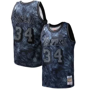 Shaquille Authentique O'Neal Los Angeles Lakers Hardwood Classics 1996/97 Tie Dye Swingman Jersey Black