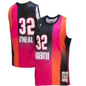Shaquille O'Neal Miami Heat 2005/06 Hardwood Bold Classics Fadeaway Swingman Player Jersey Pink/Black