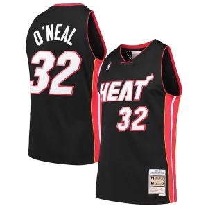 Shaquille Collectible O'Neal Miami Heat Hardwood Classics Swingman Jersey Black