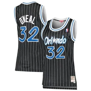 Shaquille O'Neal Orlando Magic Women's 1995/96 Stylish Hardwood Classics Swingman Jersey Black