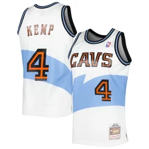 Shawn Kemp Cleveland Cavaliers Hardwood Classics Élégant Swingman Jersey White