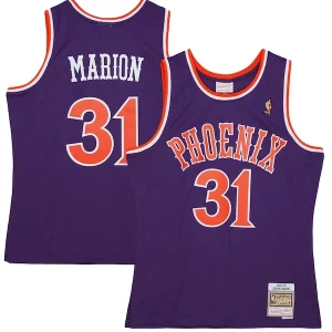 Shawn Marion Phoenix Suns 2001/02 Hardwood Classics Swingman Jersey Purple Élégant