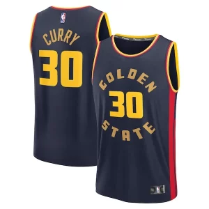 Stephen Curry Golden State Warriors 2024/25 Fast Break Player Magnifique Jersey City Edition Navy