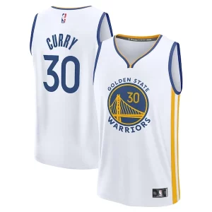 Stephen Curry Golden State Warriors Youth Fast Break Replica Jersey Association Edition Exquisite White