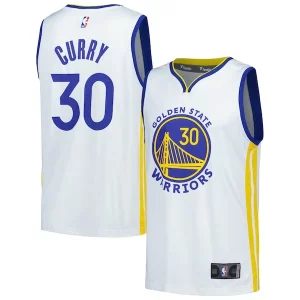 Stephen Curry Golden State Warriors Fast Break Replica Vibrant Player Jersey Association Edition White