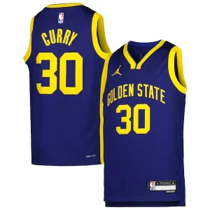 Stephen Curry Golden State Warriors Jordan Brand Youth Swingman Exquisite Jersey Statement Edition Blue