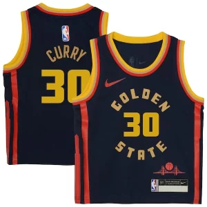 Stephen Curry Golden State Warriors Nike Preschool 2024/25 Swingman Player Splendide Jersey City Edition Navy