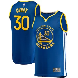 Stephen Curry Golden State Warriors Fast Break Replica Jersey Icon Edition Royal Uniques