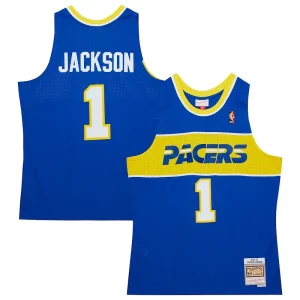 Stephen Jackson Notable Indiana Pacers Hardwood Classics Swingman Jersey Royal