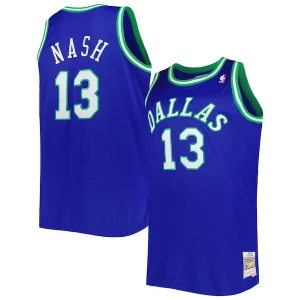 Steve Sophistiqué Nash Dallas Mavericks Big & Tall Hardwood Classics 1998/99 Swingman Jersey Blue