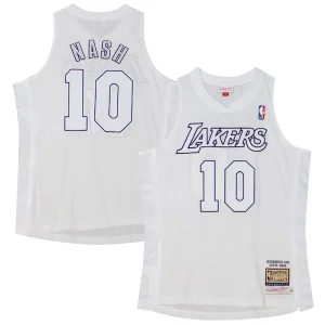 Steve Nash Los Vibrant Angeles Lakers 2012 Authentic Player Jersey White