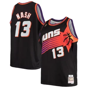 Steve Nash Phoenix Suns 1996/97 Big & Tall Hardwood Classics Confortable Swingman Jersey Black/White