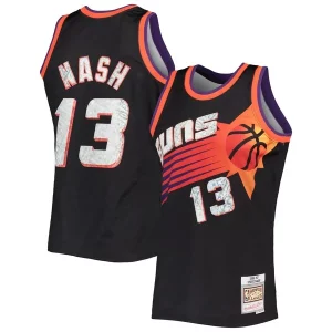 Steve Nash Phoenix Suns 1996/97 Confortable Hardwood Classics NBA 75th Anniversary Diamond Swingman Jersey Black