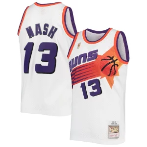Steve Nash Phoenix Suns 2001/02 Hardwood Classics Swingman Jersey White/Purple Éclatant
