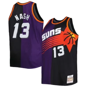Steve Nash Phoenix Suns Big Dashing & Tall Hardwood Classics 1996/97 Split Swingman Jersey Purple/Black