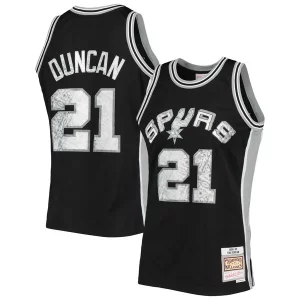 Tim Duncan San Antonio Spurs 1998/99 Hardwood Classics Authentique NBA 75th Anniversary Diamond Swingman Jersey Black
