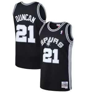 Tim Duncan San Antonio Spurs 1998/99 Hardwood Luxueux Classics Swingman Jersey Black