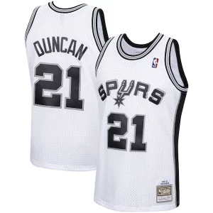 Tim Luxueux Duncan San Antonio Spurs 1998/99 Hardwood Classics Swingman Jersey White