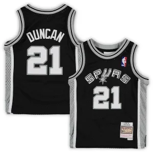 Tim Duncan San Antonio Luxueux Spurs Preschool 1998/99 Hardwood Classics Throwback Team Jersey Black