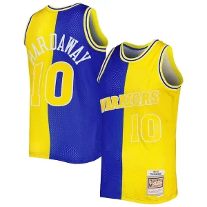 Tim Hardaway Golden State Warriors Hardwood Classics 1990/91 Split Moderne Swingman Jersey Royal/Gold