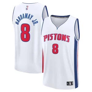 Tim Hardaway Jr. Notable Detroit Pistons Fast Break Replica Player Jersey Association Edition White
