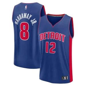 Tim Hardaway Jr. Detroit Pistons Fast Break Replica Player Jersey Prime Icon Edition Blue