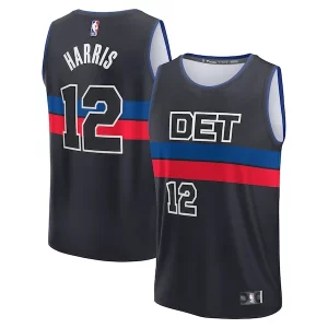 Tobias Harris Detroit Pistons Youth Fast Break Player Jersey Statement Edition Luxueux Black
